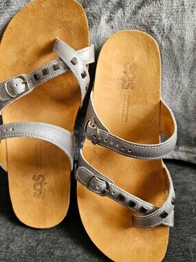 SAS Jett Toe Loop Slide Sandal SZ 8.5 Wide
